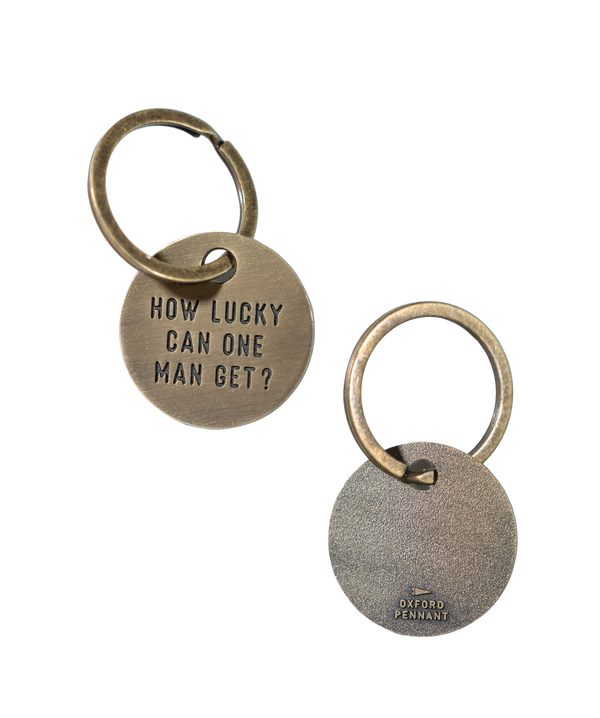 How Lucky Can One Man Get Keychain - John Prine x Oxford Pennant