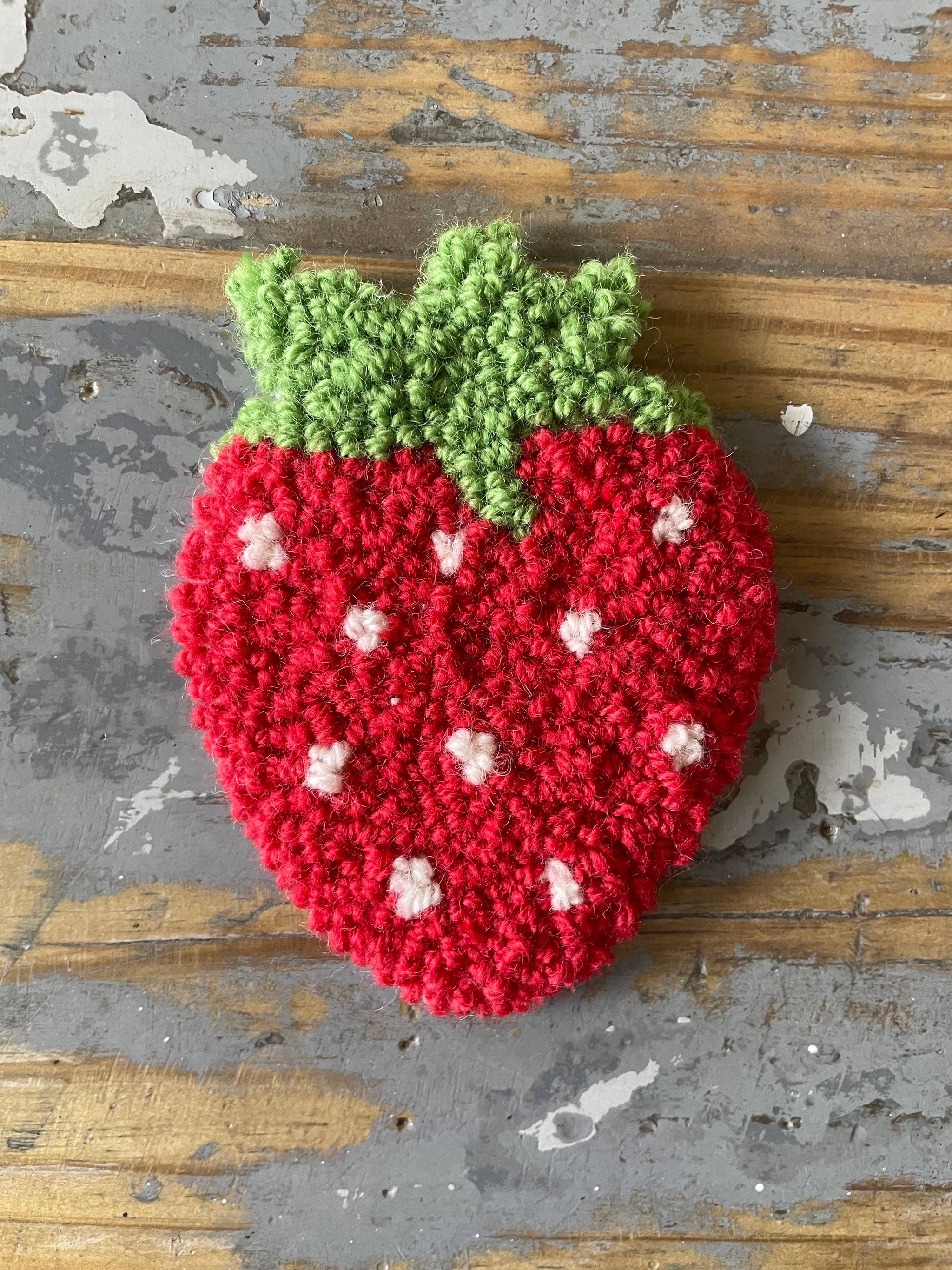 Berry delights | handmade outlet punch needle rug