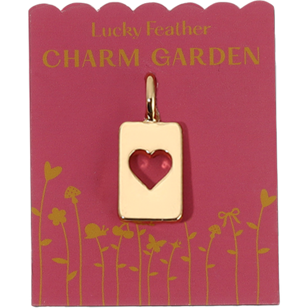 Heart Cut Out Charm - Gold