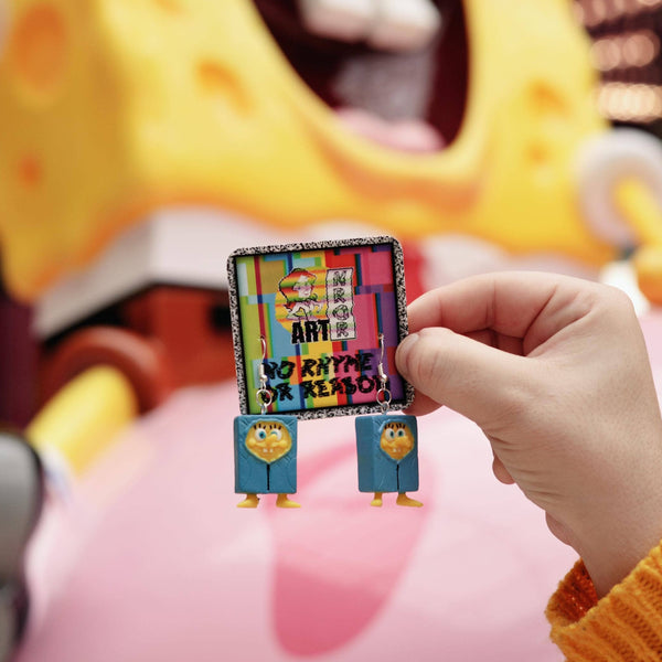 Spongebob Sleeping Bag Upcycled Earrings