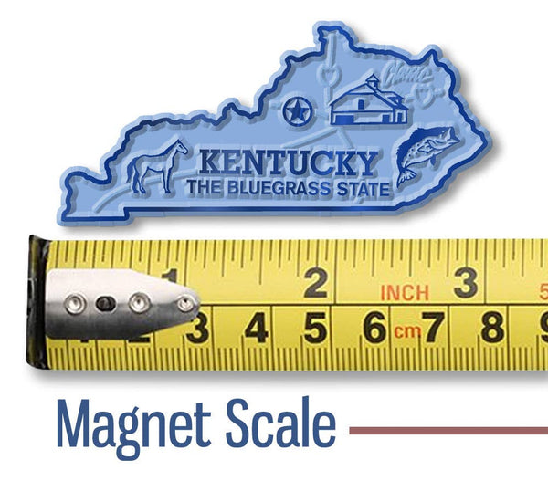 Kentucky Small State Magnet - Blue