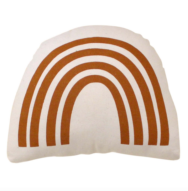 Rust Rainbow Canvas Pillow