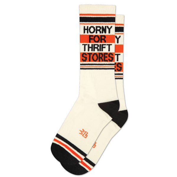 Horny For Thrift Stores - Gym Crew Socks